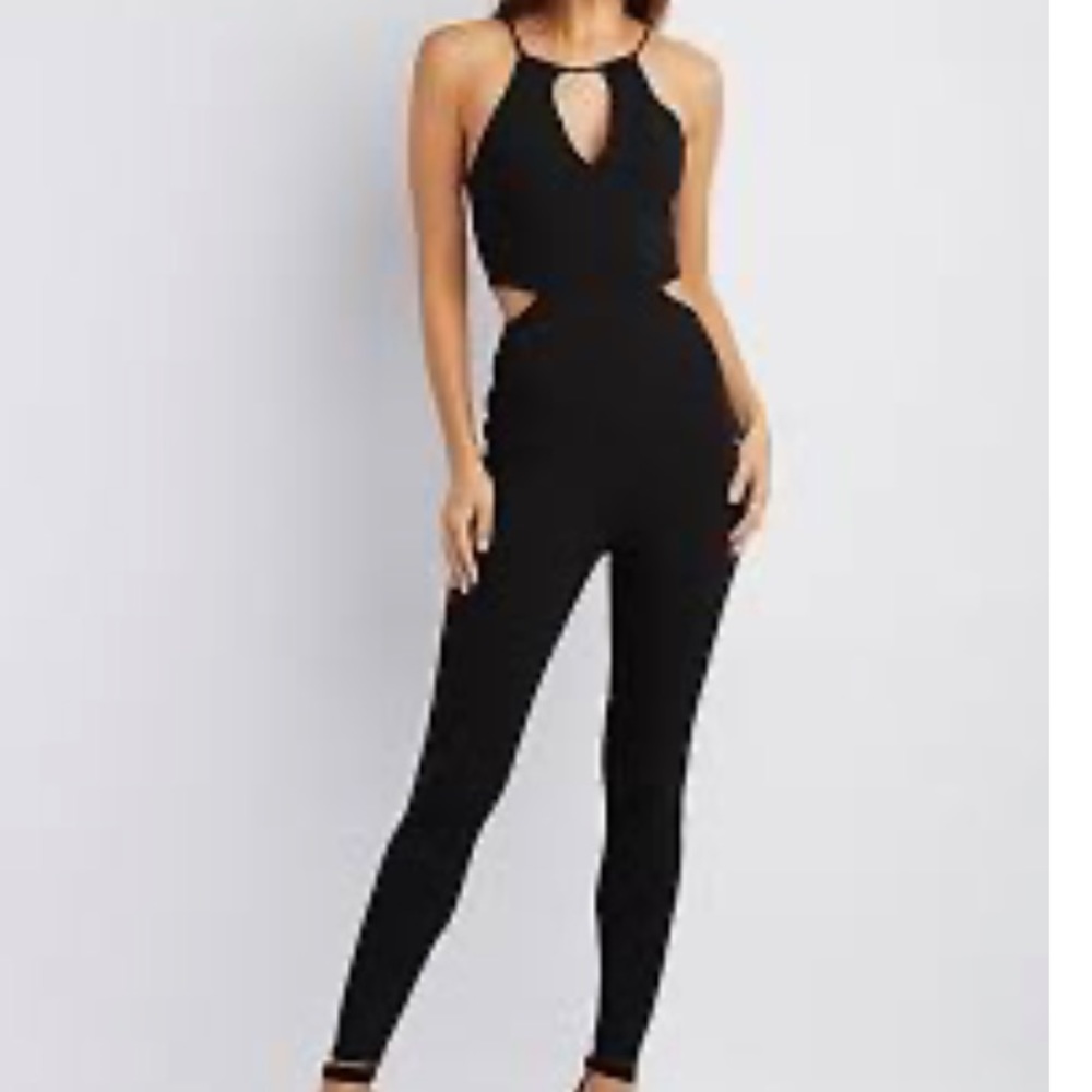 Black Cutout Jumpsuit